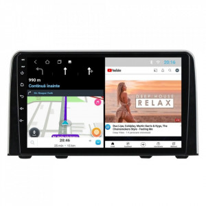 Navigatie dedicata cu Android Honda CR-V V dupa 2018, 2GB RAM, Radio GPS Dual Zone, Display HD 9" Touchscreen, Internet Wi-Fi, Bluetooth, MirrorLink, USB, Waze