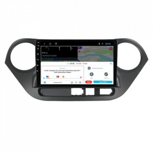 Navigatie dedicata cu Android Hyundai i10 2013 - 2019, 1GB RAM, Radio GPS Dual Zone, Display HD 9" Touchscreen, Internet Wi-Fi, Bluetooth, MirrorLink, USB, Waze