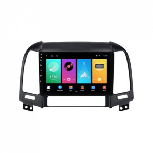 Navigatie dedicata cu Android Hyundai Santa Fe II 2006 - 2012, 1GB RAM, Radio GPS Dual Zone, Display HD 9" Touchscreen, Internet Wi-Fi, Bluetooth, MirrorLink, USB, Waze