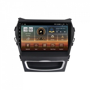 Navigatie dedicata cu Android Hyundai Santa Fe III / Grand Santa Fe 2012 - 2018, 8GB RAM, Radio GPS Dual Zone, Display HD IPS 9" Touchscreen, Internet Wi-Fi si slot SIM 4G, Bluetooth, MirrorLink, USB, Waze