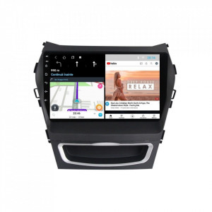 Navigatie dedicata cu Android Hyundai Santa Fe III / Grand Santa Fe 2012 - 2018, 1GB RAM, Radio GPS Dual Zone, Display HD 9" Touchscreen, Internet Wi-Fi, Bluetooth, MirrorLink, USB, Waze