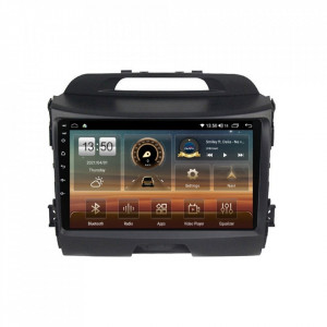 Navigatie dedicata cu Android KIA Sportage 2010 - 2016, 4GB RAM, Radio GPS Dual Zone, Display HD IPS 9" Touchscreen, Internet Wi-Fi si slot SIM 4G, Bluetooth, MirrorLink, USB, Waze