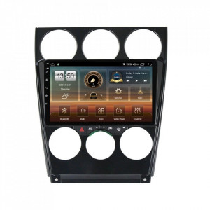 Navigatie dedicata cu Android Mazda 6 2002 - 2008, 8GB RAM, Radio GPS Dual Zone, Display HD IPS 9" Touchscreen, Internet Wi-Fi si slot SIM 4G, Bluetooth, MirrorLink, USB, Waze