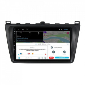Navigatie dedicata cu Android Mazda 6 2008 - 2013, 2GB RAM, Radio GPS Dual Zone, Display HD 9" Touchscreen, Internet Wi-Fi, Bluetooth, MirrorLink, USB, Waze
