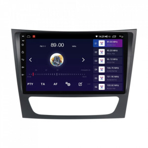 Navigatie dedicata cu Android Mercedes E-Class W211 2002 - 2009, 4GB RAM, Radio GPS Dual Zone, Display HD IPS 9" Touchscreen, Internet Wi-Fi si slot SIM 4G, Bluetooth, MirrorLink, USB, Waze