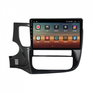 Navigatie dedicata cu Android Mitsubishi Outlander III 2012 - 2019, 4GB RAM, Radio GPS Dual Zone, Display HD IPS 10" Touchscreen, Internet Wi-Fi si slot SIM 4G, Bluetooth, MirrorLink, USB, Waze
