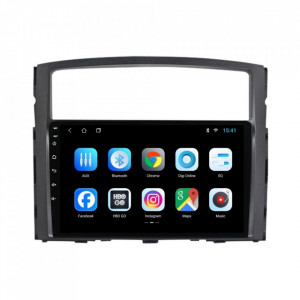 Navigatie dedicata cu Android Mitsubishi Pajero IV 2006 - 2018, 1GB RAM, Radio GPS Dual Zone, Display HD 9" Touchscreen, Internet Wi-Fi, Bluetooth, MirrorLink, USB, Waze