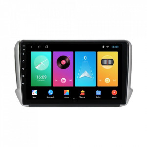 Navigatie dedicata cu Android Peugeot 2008 I 2013 - 2019, 2GB RAM, Radio GPS Dual Zone, Display HD 10" Touchscreen, Internet Wi-Fi, Bluetooth, MirrorLink, USB, Waze