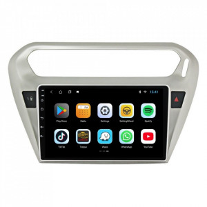 Navigatie dedicata cu Android Peugeot 301 dupa 2012, 1GB RAM, Radio GPS Dual Zone, Display HD 9" Touchscreen, Internet Wi-Fi, Bluetooth, MirrorLink, USB, Waze