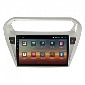 Navigatie dedicata cu Android Peugeot 301 dupa 2012, 6GB RAM, Radio GPS Dual Zone, Display HD IPS 9" Touchscreen, Internet Wi-Fi si slot SIM 4G, Bluetooth, MirrorLink, USB, Waze