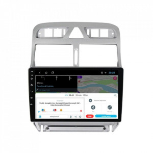 Navigatie dedicata cu Android Peugeot 307 2000 - 2013, 2GB RAM, Radio GPS Dual Zone, Display HD 9" Touchscreen, Internet Wi-Fi, Bluetooth, MirrorLink, USB, Waze