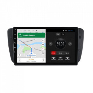 Navigatie dedicata cu Android Seat Ibiza IV 2008 - 2013, 2GB RAM, Radio GPS Dual Zone, Display HD 9" Touchscreen, Internet Wi-Fi, Bluetooth, MirrorLink, USB, Waze