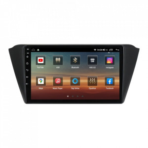 Navigatie dedicata cu Android Skoda Fabia III (2014-2021), 8GB RAM, Radio GPS Dual Zone, Display HD IPS 9" Touchscreen, Internet Wi-Fi si slot SIM 4G, Bluetooth, MirrorLink, USB, Waze