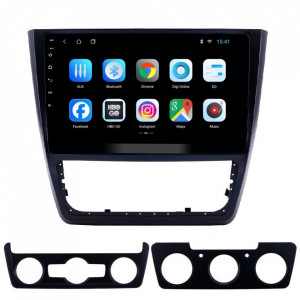 Navigatie dedicata cu Android Skoda Yeti 2009 - 2018, 2GB RAM, Radio GPS Dual Zone, Display HD 10" Touchscreen, Internet Wi-Fi, Bluetooth, MirrorLink, USB, Waze
