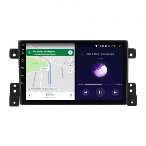 Navigatie dedicata cu Android Suzuki Grand Vitara 2005 - 2015, 6GB RAM, Radio GPS Dual Zone, Display HD IPS 9" Touchscreen, Internet Wi-Fi si slot SIM 4G, Bluetooth, MirrorLink, USB, Waze