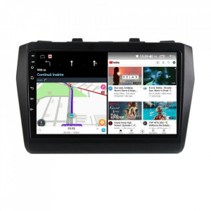 Navigatie dedicata cu Android Suzuki Swift V dupa 2017, 4GB RAM, Radio GPS Dual Zone, Display HD IPS 9" Touchscreen, Internet Wi-Fi si slot SIM 4G, Bluetooth, MirrorLink, USB, Waze