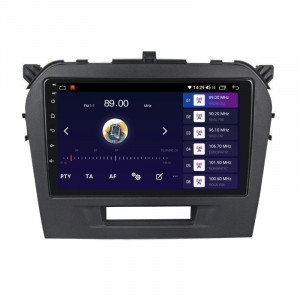 Navigatie dedicata cu Android Suzuki Vitara dupa 2015, 8GB RAM, Radio GPS Dual Zone, Display HD IPS 9" Touchscreen, Internet Wi-Fi si slot SIM 4G, Bluetooth, MirrorLink, USB, Waze