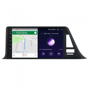Navigatie dedicata cu Android Toyota C-HR dupa 2016, 8GB RAM, Radio GPS Dual Zone, Display HD IPS 9" Touchscreen, Internet Wi-Fi si slot SIM 4G, Bluetooth, MirrorLink, USB, Waze