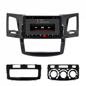 Navigatie dedicata cu Android Toyota Hilux VII 2004 - 2015, 1GB RAM, Radio GPS Dual Zone, Display HD 9" Touchscreen, Internet Wi-Fi, Bluetooth, MirrorLink, USB, Waze
