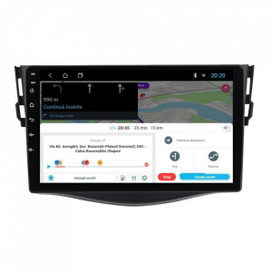 Navigatie dedicata cu Android Toyota Rav4 III 2005 - 2013, 2GB RAM, Radio GPS Dual Zone, Display HD 9" Touchscreen, Internet Wi-Fi, Bluetooth, MirrorLink, USB, Waze