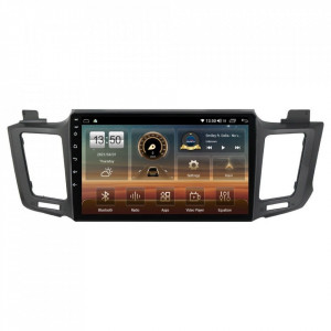 Navigatie dedicata cu Android Toyota Rav4 IV 2013 - 2018, 6GB RAM, Radio GPS Dual Zone, Display HD IPS 10" Touchscreen, Internet Wi-Fi si slot SIM 4G, Bluetooth, MirrorLink, USB, Waze
