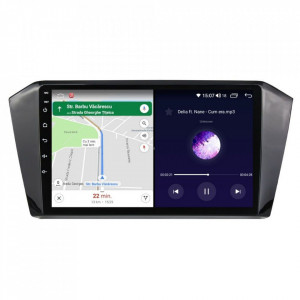 Navigatie dedicata cu Android VW Passat B8 dupa 2015, 4GB RAM, Radio GPS Dual Zone, Display HD IPS 10" Touchscreen, Internet Wi-Fi si slot SIM 4G, Bluetooth, MirrorLink, USB, Waze