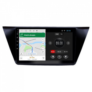 Navigatie dedicata cu Android VW Touran III dupa 2015, 2GB RAM, Radio GPS Dual Zone, Display HD 10" Touchscreen, Internet Wi-Fi, Bluetooth, MirrorLink, USB, Waze