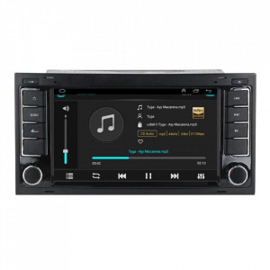 Navigatie dedicata cu Android VW Transporter T5 2003 - 2009, 2GB RAM, Radio GPS Dual Zone, Display HD 7" Touchscreen, Internet Wi-Fi, Bluetooth, MirrorLink, USB, Waze