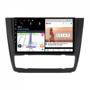 Navigatie dedicata cu Android BMW Seria 1 (E81 / E87) 2007 - 2013, clima automata, 2GB RAM, Radio GPS Dual Zone, Display HD 9" Touchscreen, Internet Wi-Fi, Bluetooth, MirrorLink, USB, Waze