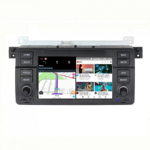 Navigatie dedicata cu Android BMW Seria 3 (E46) 1997 - 2005, 1GB RAM, Radio GPS Dual Zone, Display HD 7" Touchscreen, Internet Wi-Fi, Bluetooth, MirrorLink, USB, Waze