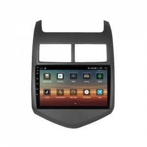 Navigatie dedicata cu Android Chevrolet Aveo 2011 - 2014, 4GB RAM, Radio GPS Dual Zone, Display HD IPS 9" Touchscreen, Internet Wi-Fi si slot SIM 4G, Bluetooth, MirrorLink, USB, Waze