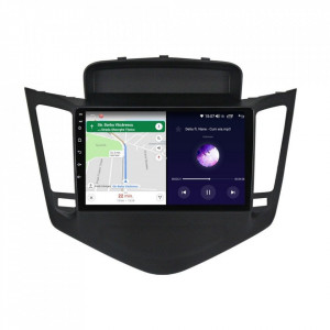 Navigatie dedicata cu Android Chevrolet Cruze 2008 - 2013, 4GB RAM, Radio GPS Dual Zone, Display HD IPS 9" Touchscreen, Internet Wi-Fi si slot SIM 4G, Bluetooth, MirrorLink, USB, Waze