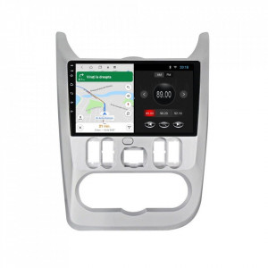 Navigatie dedicata cu Android Dacia Logan I 2008 - 2013, 2GB RAM, Radio GPS Dual Zone, Display HD 9" Touchscreen, Internet Wi-Fi, Bluetooth, MirrorLink, USB, Waze