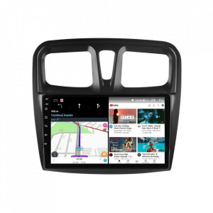 Navigatie dedicata cu Android Dacia Sandero II 2012 - 2020, 6GB RAM, Radio GPS Dual Zone, Display HD IPS 10" Touchscreen, Internet Wi-Fi si slot SIM 4G, Bluetooth, MirrorLink, USB, Waze