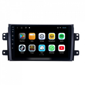 Navigatie dedicata cu Android Fiat Sedici 2006 - 2015, 1GB RAM, Radio GPS Dual Zone, Display HD 9" Touchscreen, Internet Wi-Fi, Bluetooth, MirrorLink, USB, Waze