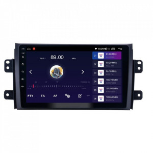 Navigatie dedicata cu Android Fiat Sedici 2006 - 2015, 4GB RAM, Radio GPS Dual Zone, Display HD IPS 9" Touchscreen, Internet Wi-Fi si slot SIM 4G, Bluetooth, MirrorLink, USB, Waze