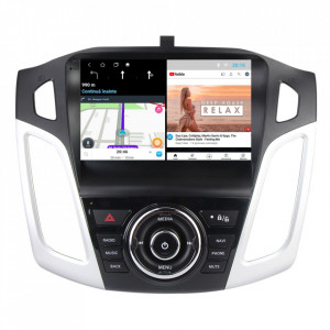 Navigatie dedicata cu Android Ford Focus III 2011 - 2018, 2GB RAM, Radio GPS Dual Zone, Display HD 9" Touchscreen, Internet Wi-Fi, Bluetooth, MirrorLink, USB, Waze