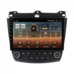 Navigatie dedicata cu Android Honda Accord VII 2003 - 2008, 4GB RAM, Radio GPS Dual Zone, Display HD IPS 10" Touchscreen, Internet Wi-Fi si slot SIM 4G, Bluetooth, MirrorLink, USB, Waze