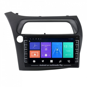 Navigatie dedicata cu Android Honda Civic VIII Hatchback 2006 - 2011, 1GB RAM, Radio GPS Dual Zone, Display HD IPS 8" Touchscreen, Internet Wi-Fi, Bluetooth, MirrorLink, USB, Waze