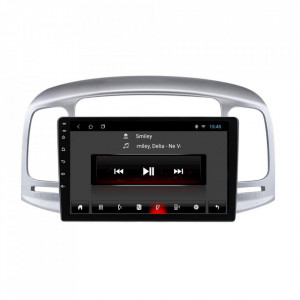 Navigatie dedicata cu Android Hyundai Accent III 2005 - 2010, 2GB RAM, Radio GPS Dual Zone, Display HD 9" Touchscreen, Internet Wi-Fi, Bluetooth, MirrorLink, USB, Waze