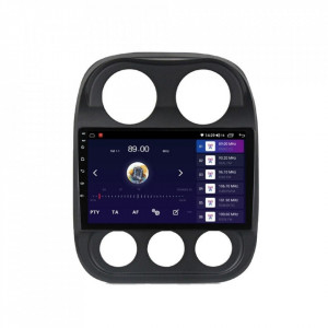 Navigatie dedicata cu Android Jeep Compass I 2011 - 2016, 6GB RAM, Radio GPS Dual Zone, Display HD IPS 10" Touchscreen, Internet Wi-Fi si slot SIM 4G, Bluetooth, MirrorLink, USB, Waze