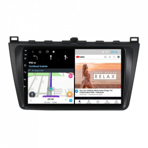 Navigatie dedicata cu Android Mazda 6 2008 - 2013, 1GB RAM, Radio GPS Dual Zone, Display HD 9" Touchscreen, Internet Wi-Fi, Bluetooth, MirrorLink, USB, Waze