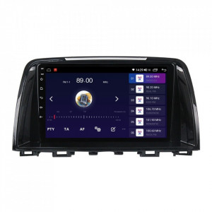 Navigatie dedicata cu Android Mazda 6 2013 - 2016, 8GB RAM, Radio GPS Dual Zone, Display HD IPS 9" Touchscreen, Internet Wi-Fi si slot SIM 4G, Bluetooth, MirrorLink, USB, Waze