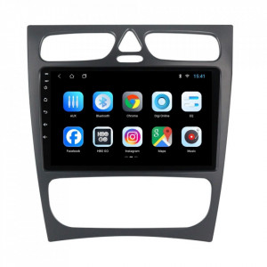 Navigatie dedicata cu Android Mercedes C-Class W203 2000 - 2004, 1GB RAM, Radio GPS Dual Zone, Display HD 9" Touchscreen, Internet Wi-Fi, Bluetooth, MirrorLink, USB, Waze