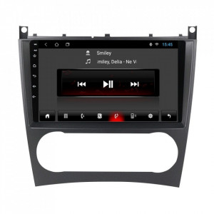 Navigatie dedicata cu Android Mercedes C-Class W203 2004 - 2007, 1GB RAM, Radio GPS Dual Zone, Display HD 9" Touchscreen, Internet Wi-Fi, Bluetooth, MirrorLink, USB, Waze