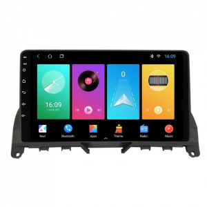 Navigatie dedicata cu Android Mercedes C-Class W204 2007 - 2011, 1GB RAM, Radio GPS Dual Zone, Display HD 9" Touchscreen, Internet Wi-Fi, Bluetooth, MirrorLink, USB, Waze
