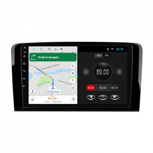 Navigatie dedicata cu Android Mercedes M-Class ML W164 2005 - 2012, 1GB RAM, Radio GPS Dual Zone, Display HD 9" Touchscreen, Internet Wi-Fi, Bluetooth, MirrorLink, USB, Waze