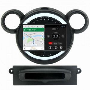 Navigatie dedicata cu Android Mini Cooper 2007 - 2014, 1GB RAM, Radio GPS Dual Zone, Display HD 9" Touchscreen, Internet Wi-Fi, Bluetooth, MirrorLink, USB, Waze