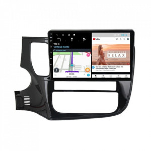 Navigatie dedicata cu Android Mitsubishi Outlander III 2012 - 2019, 2GB RAM, Radio GPS Dual Zone, Display HD 10" Touchscreen, Internet Wi-Fi, Bluetooth, MirrorLink, USB, Waze