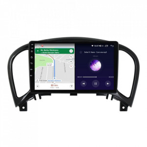 Navigatie dedicata cu Android Nissan Juke 2010 - 2019, 6GB RAM, Radio GPS Dual Zone, Display HD IPS 9" Touchscreen, Internet Wi-Fi si slot SIM 4G, Bluetooth, MirrorLink, USB, Waze